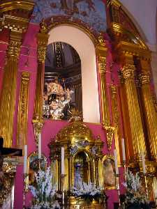 Detalle Retablo Principal[Iglesia de San Lazaro de Alhama]