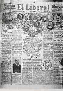 Ejemplar del diario El Liberal