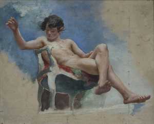  Ni�o sentado. Manuel Arroyo 