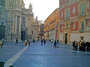 Vista de la Plaza del Cardenal Belluga 