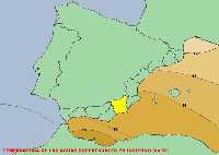 Figura 4. Temperatura de las aguas superficiales en invierno