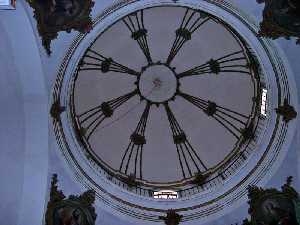 Vista del Interior de la Cpula[Iglesia de Santiago Apostol Pliego]