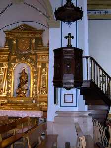 Detalle del Pulpito[Iglesia de San Francisco Javier San Javier]