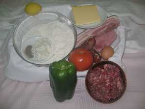 Ingredientes del Pastel de carne murciano 