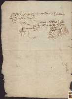 R�bricas de la Orden de Pedro Ar�valo, Contino de los Reyes Cat�licos sobre repartimiento de 13 carretas que le corresponden a la villa de Yecla destinadas a la Guerra de Granada 