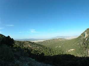 Panormica hacia el Norte desde la Umbra de los Cenajos. Sierra de la Pila