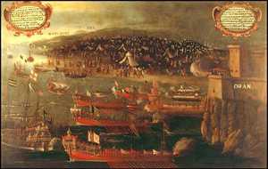 Desembarco de los moriscos en Or�n (Argelia) 