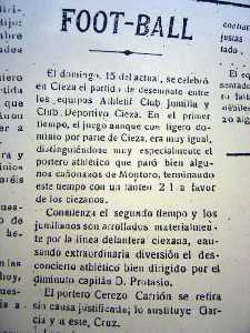 Recorte del peri�dico La Opini�n 26 julio 1923