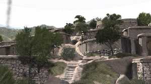 Recreaci�n de casas en terrazas de La Bastida [La Bastida de Totana]