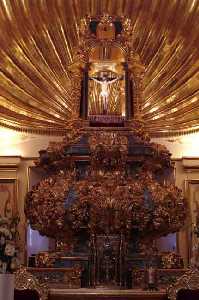 Interior del Santuario de la Vera Cruz