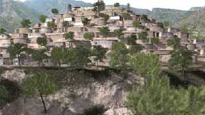 Recreaci�n del poblado arg�rico de La Bastida 