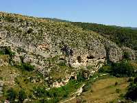 Calcarenitas marinas del Tortoniense. Estrecho de la Encarnacin (Caravaca) 