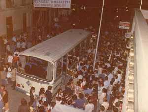 Recibimiento al equipo tras el regreso de Canarias