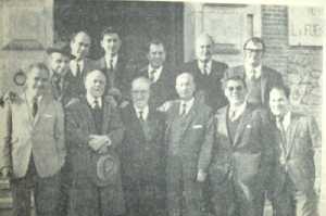 Equipo de redacci�n de Hoja del Lunes en 1968