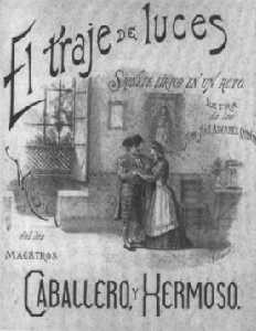 Cartel de El traje de luces [Manuel Fern�ndez Caballero]