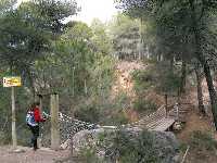 Pasarela sobre el barranco de Leiva (PR-MU 57)