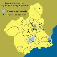 Mapa de distribucin de la cigeuela