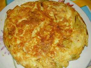 Tortilla de ajos tiernos