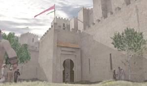 Recreaci�n de una puerta de la Muralla de Mursiy� 