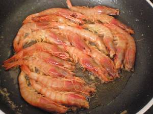 Gambas en la sartn