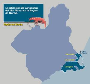 Localizacin del Langostino del Mar Menor [Langostino del Mar Menor]