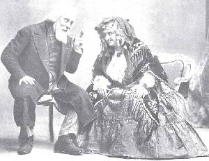 Fernando D�az de Mendoza y Mar�a Guerrero en una escena de ''La flor de la vida'' 