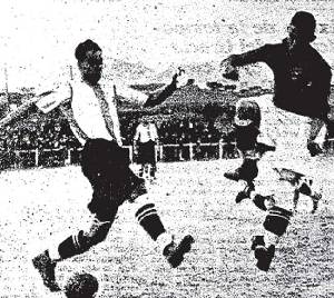 Imagen de un partido de f�tbol de los a�os 20