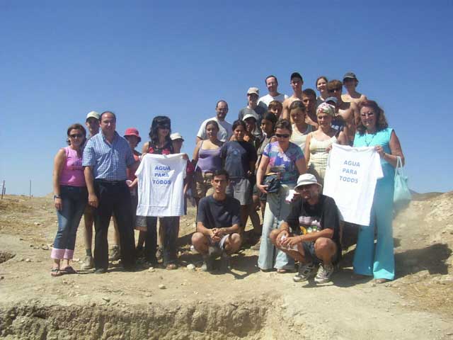 Participantes en el Campo de Trabajo realizado en el Castillo de Nogalte 