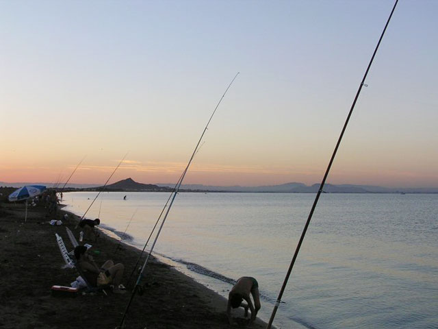 Pescadores en Los Nietos