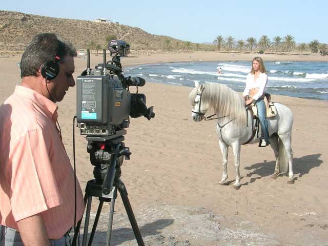 TVE grabando en Mazarrn