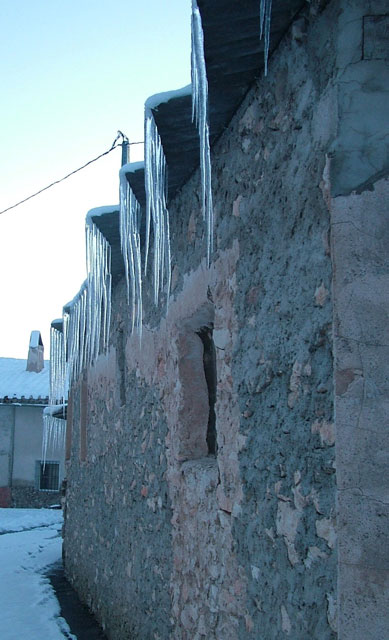 Hielo y nieve en El Sabinar