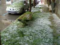 Granizo en Totana