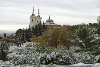 Nieve en el Santuario de la  Fuensanta  (Murcia)